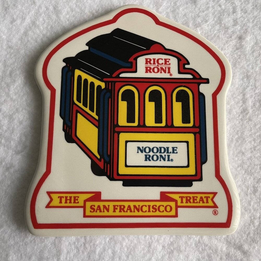 Vintage Rice A Roni Advertising Trivet Ceramic Hot Plate San Francisco Treat
